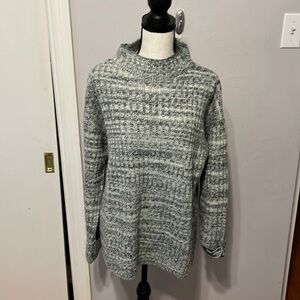 Gorgeous Chunky Oversized Mock-Neck Rin Knit Sweater